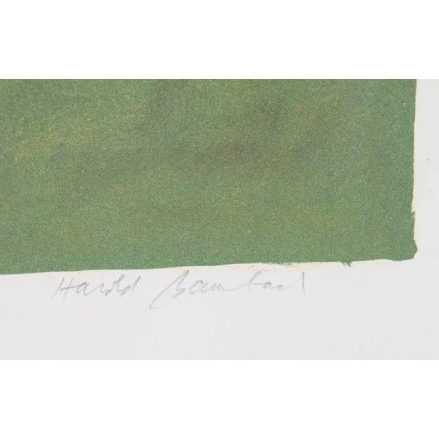 Woman and Cat circa 1975 Lithograph on Arches, Signed and numbered in pencil Of 75 27.5 in. x 22.5 in. (69.85 cm x 57.15 cm)