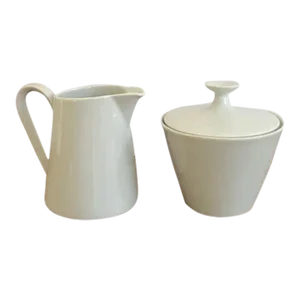Vintage Fairwood-Schonwald Germany Mid-Century Modern Sugar and Creamer Set - a Pair