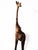 Large hand-carved wooden giraffe with elongated proportions and a richly hand-painted surface. Likely African or African-...