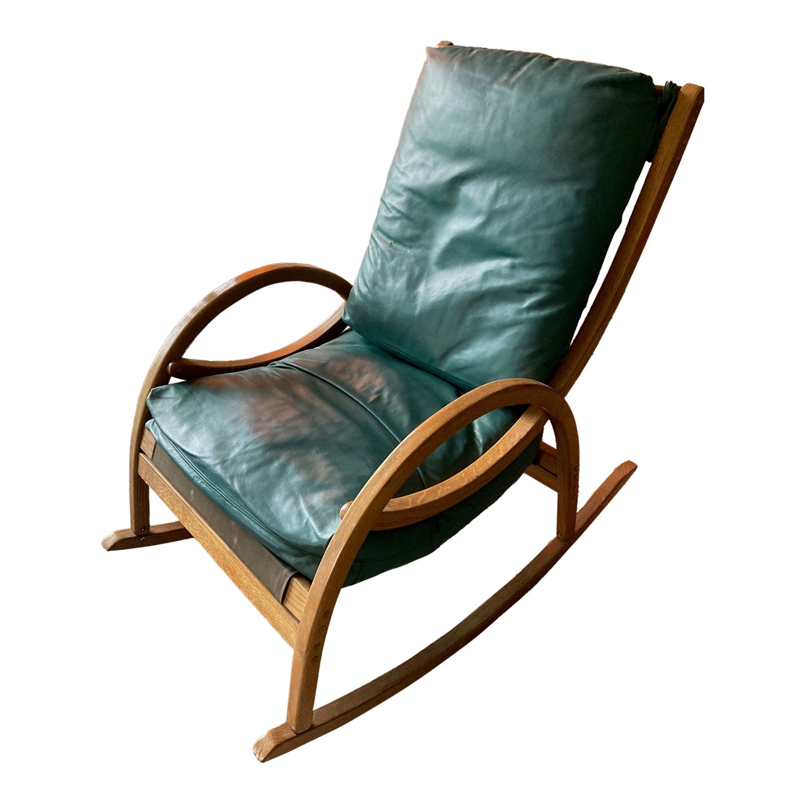 1950s Mid Century Bent Wood Rocking Chair - German Bauhaus Style | Chairish