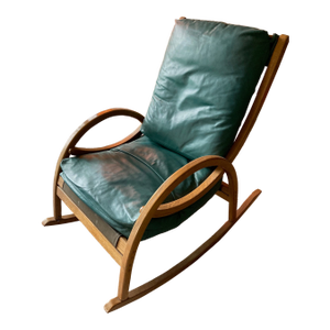 1950s Mid Century Bent Wood Rocking Chair - German Bauhaus Style