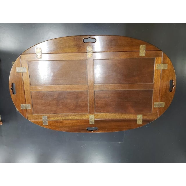 Mid 20th Century Wooden Butler Tray Table For Sale - Image 12 of 12