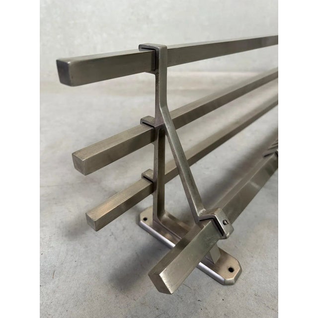 Art Deco Coat Rack in Chrome Plating For Sale - Image 6 of 8