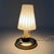 Vintage Table Lamps in Opaline Pleated Glass and Gold Metal, 1960s, Set of 2 For Sale - Image 5 of 11