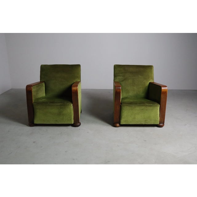 Set of Art Deco Club Chairs, 1930 For Sale - Image 3 of 18