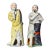 Pair of Chinese Scholar Porcelain Figurines For Sale