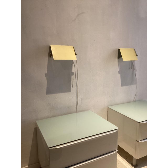 Metal Metal Sconces attributed to J. J. M. Hoogervorst for Anvia, 1950s, Set of 2 For Sale - Image 7 of 13