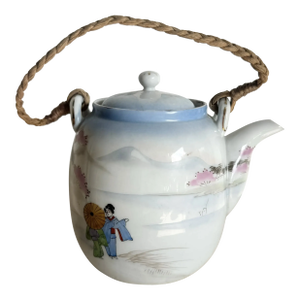 Vintage Chinese Pottery Tea Pot