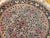 Persian Vintage Tabriz Round Rug, Hand-Knotted Wool & Silk, Floral Pattern, 3' Round, Pale Pink & Navy For Sale - Image 3 of 6