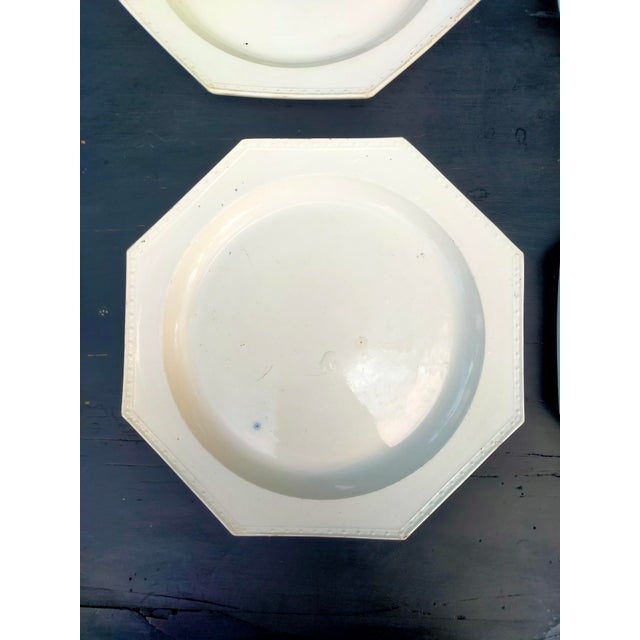 Ceramic 19th Century Creil Plates in White Earthenware, Set of 8 For Sale - Image 7 of 13