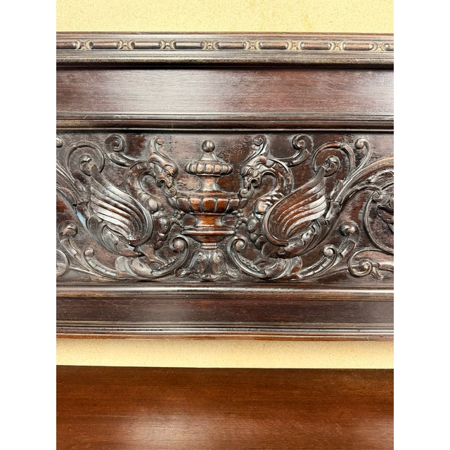 20th Century Spanish Carved Wood Bench with Barley Twist Legs, 1920 For Sale - Image 13 of 17