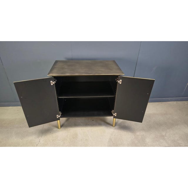 Metal Postmodern Bar Cabinet attributed to Belgochrom, 1980s For Sale - Image 7 of 17