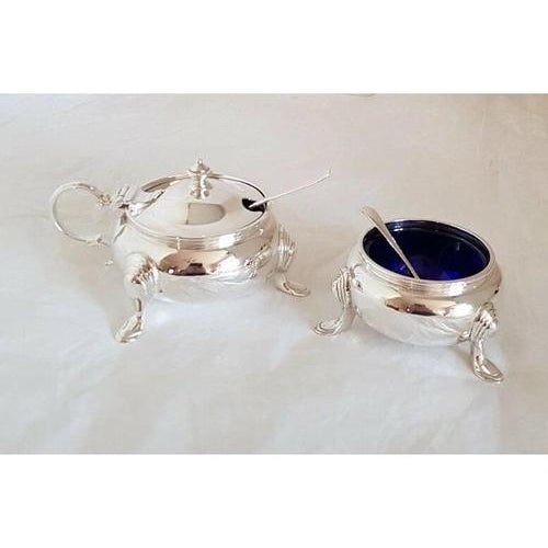 1930s Antique Sterling Silver Cruets, London, 1930s, Set of 3 For Sale - Image 5 of 15