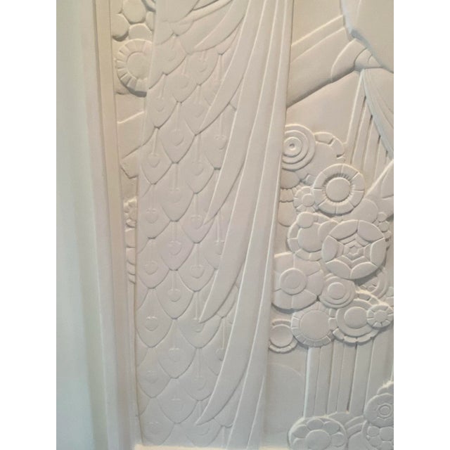 Gorgeous One of a Kind Post Modern Contemporary Three Dimensional Fiberglass Peacock Wall Art Mural For Sale - Image 10 of 12