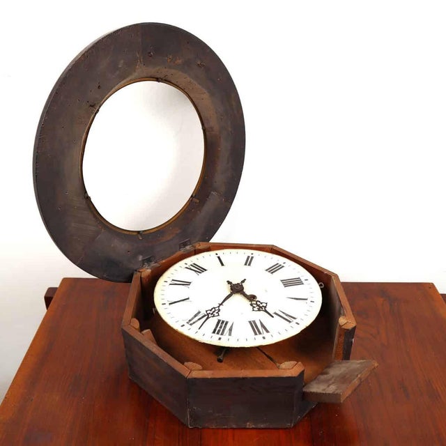 Vintage Wall Clock For Sale - Image 9 of 12