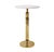 Mid-Century Modern Matthew Izzo Home Brass and Marble Sculpture Accent Side Table For Sale - Image 3 of 5
