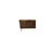 Three-Door Italian Sideboard in Chocolate Glass and Brass from Justfurnituress SRL For Sale - Image 4 of 10