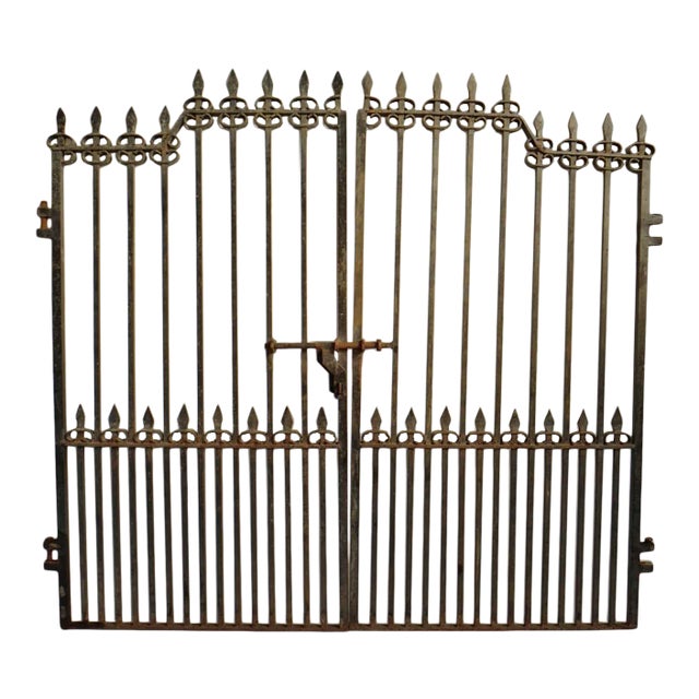 Antique Solid Iron Black India Gate For Sale