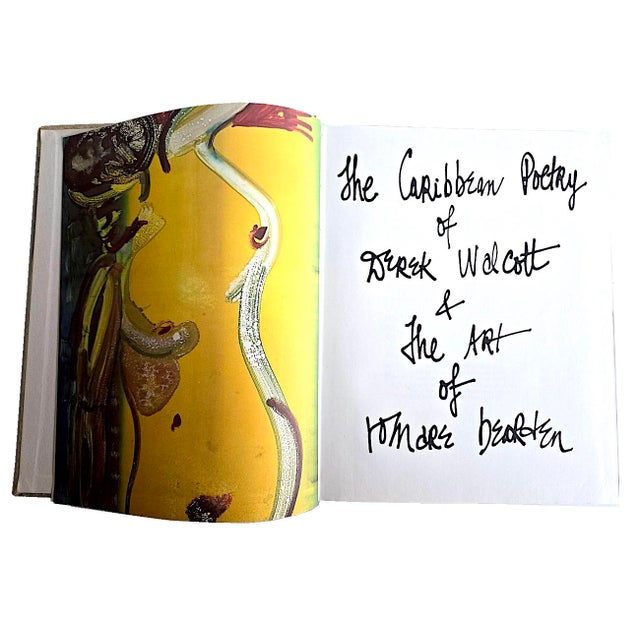 1980s 1983 Signed Limited First Edition of the Poetry of Derek Walcott & the Art of Romare Bearten For Sale - Image 5 of 14