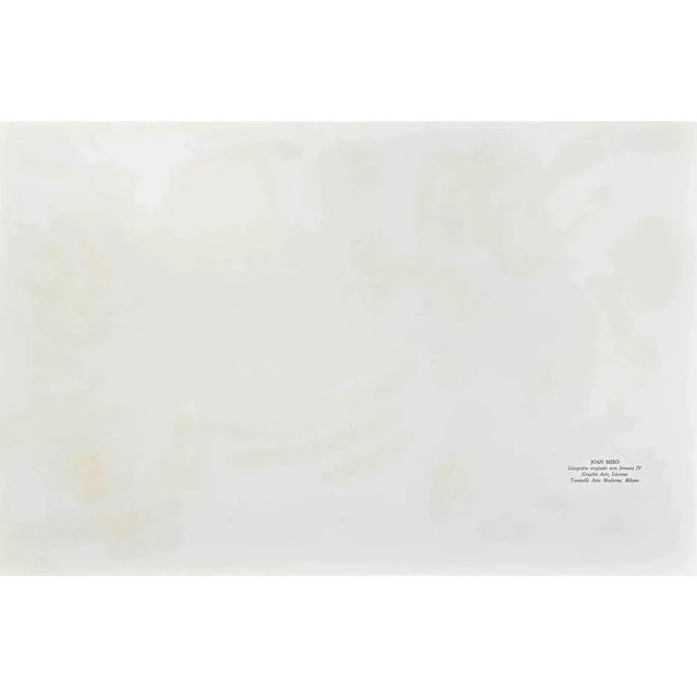 Abstract Composition is a Lithograph realized by Joan Mirò (1893-1983) within the suite "Mirò Lithographe". The artwork is...