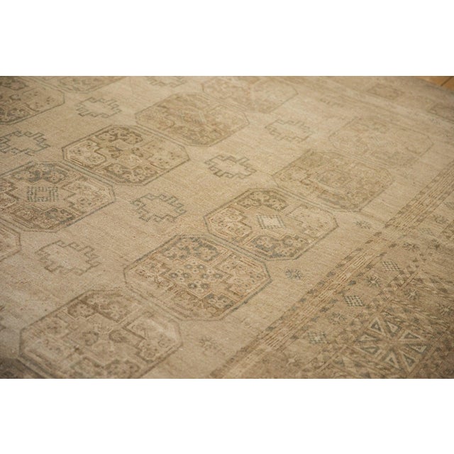 1950s Vintage Afghani Ersari Elephant Footprint Wool Carpet For Sale - Image 9 of 11