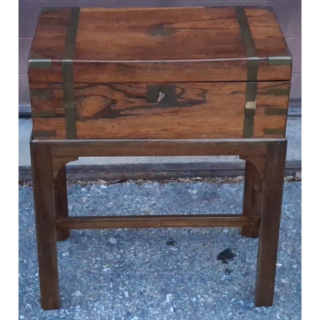 19th Century George III Rosewood Lap Desk on Stand, Circa 1810s For Sale - Image 14 of 16