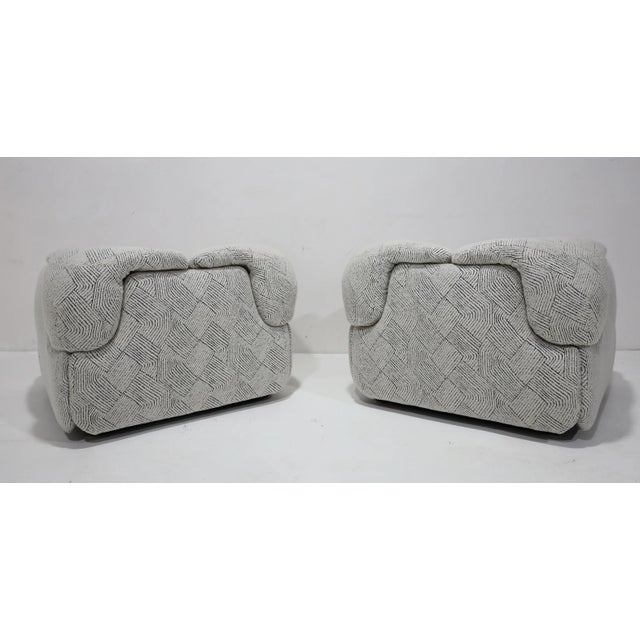 Saporiti Pair of Alberto Rosselli for Saporiti Confidential Lounge Chairs For Sale - Image 4 of 12