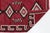 Elevate high-end interiors with this striking Modern Navajo Style handmade wool runner rug. Defined by a rich, crimson...