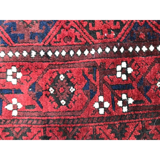 Antique Turkmen Baluch Afghan Rug For Sale - Image 10 of 14