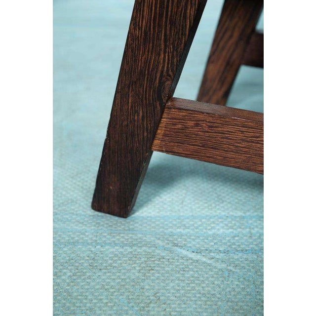 Vintage Wenge Slatted Bench, 1970s For Sale - Image 9 of 11