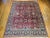 French Country Vintage Persian Mahal Sultanabad Rug, Hand-Knotted Wool, Geometric Pattern, Red & Blue, 9x13 For Sale - Image 3 of 11