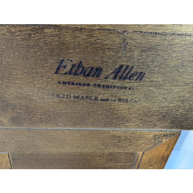 1980s Ethan Allen Solid Maple Full Size Bed For Sale - Image 10 of 10