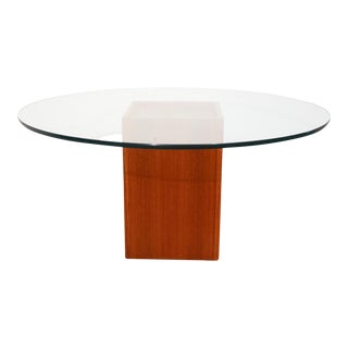 Mid Century Danish Modern Teak and Glass Coffee Table by Fbj Mobler For Sale