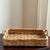 Late 20th Century Large French Country-Style Handwoven Wicker Basket Tray For Sale - Image 5 of 12