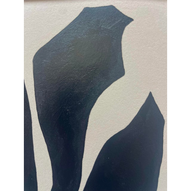 2026 "Insaziabile" Contemporary Abstract Botanical Painting on Cotton Paper by Artist r.k. Red For Sale - Image 4 of 5