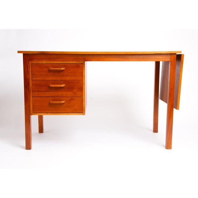Mid-Century Modern Danish Modern Sliding Top Desk For Sale - Image 3 of 9