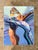Vintage Ron Seitler Figurative Oil Crayon Drawing For Sale - Image 4 of 12
