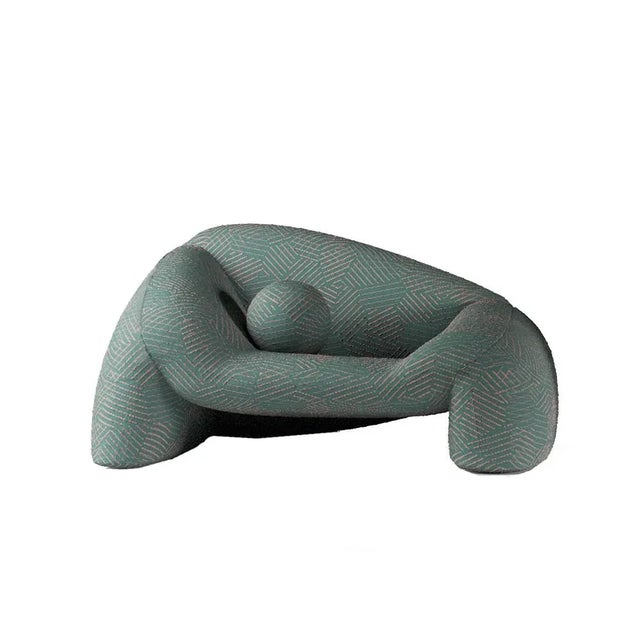 Contemporary Jell Armchair in Kvadrat Razzle Dazzle Fabric by Alter Ego Studio For Sale - Image 3 of 3