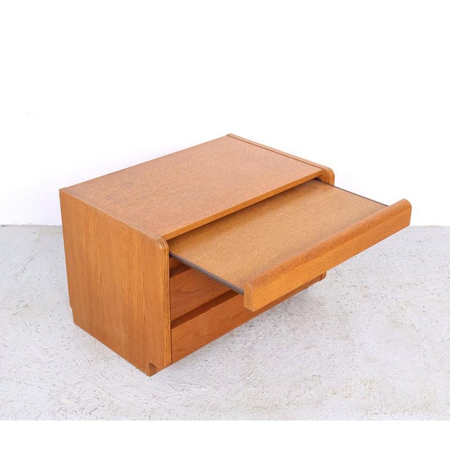 Vintage Oak Bedside Tables from Moser, Germany, 1970s, Set of 2 For Sale - Image 10 of 16