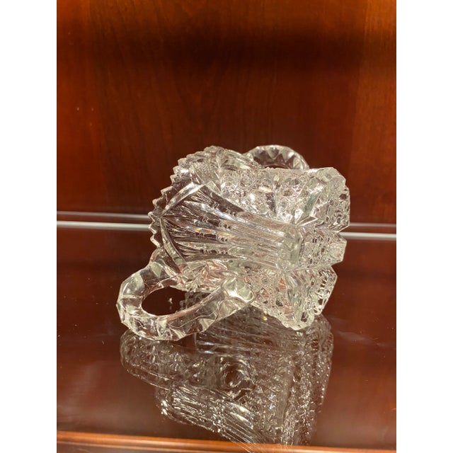 A Stunning Piece; A Rare Find & Discounted! Incredible Sparkle; An Abundance of Details Rare Antique Cut Crystal Sugar...