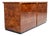 Italian Drawer Credenza in High Gloss Burl and Brass, Italy, 1970s For Sale