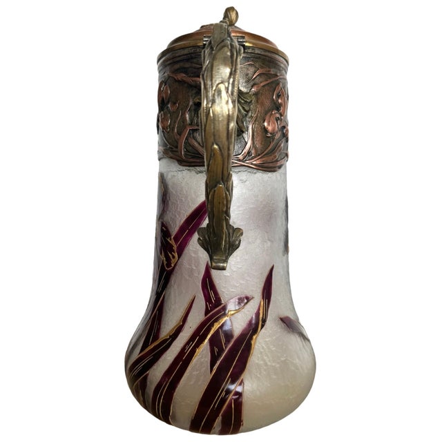 Art Nouveau Pitcher by Victor Saglier (1809-1894) For Sale - Image 4 of 12