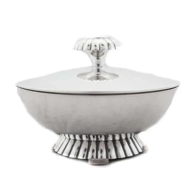 Sterling Silver Art Deco Tea Set For Sale - Image 4 of 7