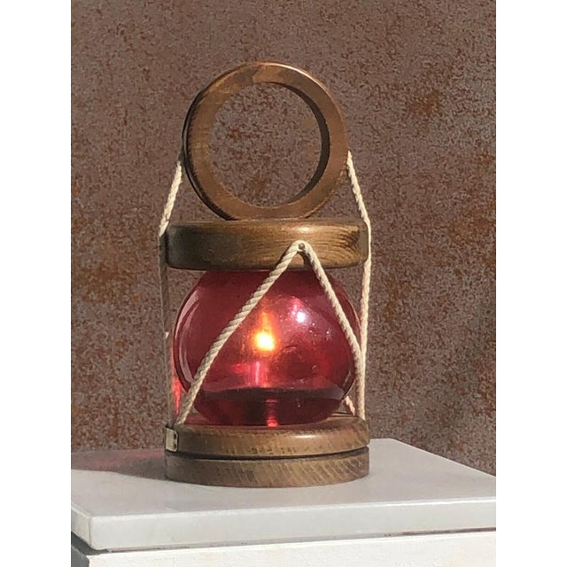 Wood Brutalist Table Lamp in the style of Audoux-Minet, France, 1950s For Sale - Image 7 of 7