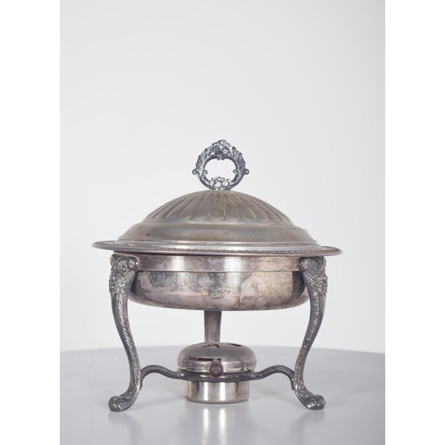 Metal Rechaud with Wooden Handle, 1910s For Sale - Image 9 of 16