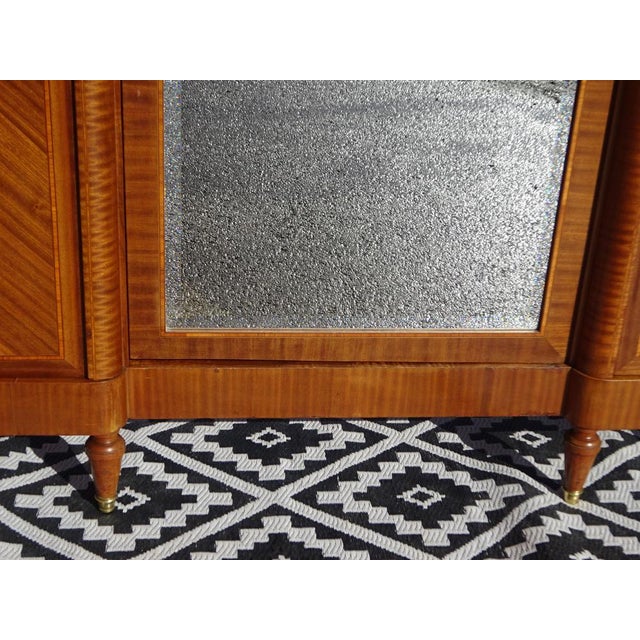 Louis XVI Wardrobe in Marquetry and Bronze, 1920s For Sale - Image 17 of 18