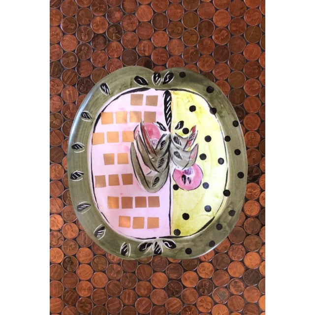 2010s Posey Bacopoulos Studio Pottery Serving Bowl Dish For Sale - Image 5 of 5