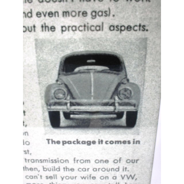 Plastic Large Volkswagen Corporate Mylar Beetle Advertisement For Sale - Image 7 of 11