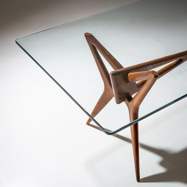 Wood Mid-20th Century Sculptural Dining Table, Italy For Sale - Image 7 of 12