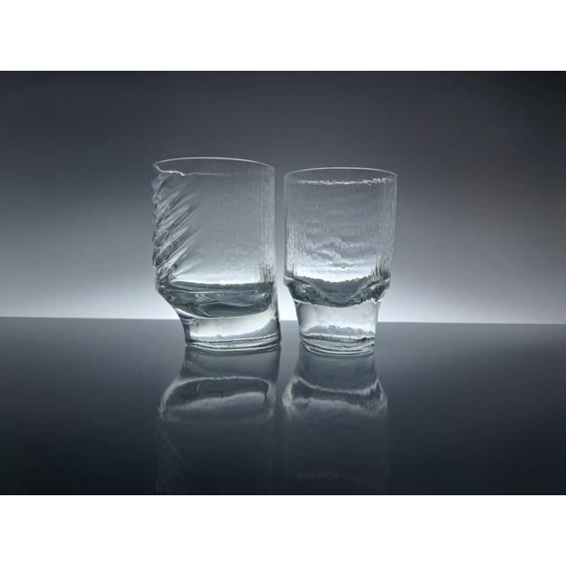 Glass Double-Fashioned Glasses by Fabio Frontini for Arnolfo Di Cambio, 1970s, Set of 6 For Sale - Image 7 of 13